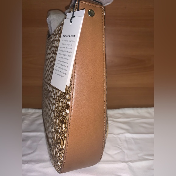 NWT BRAHMIN Small Johanna Shoulder Bag Nutmeg Opulust GOLD One-of-a-Kind - Picture 10 of 12